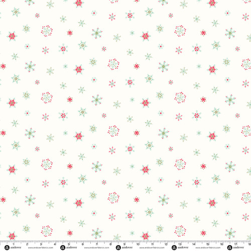 Jollyberry by Andover Fabrics Flurries Snowball