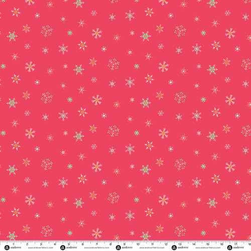 Jollyberry by Andover Fabrics Flurries Red
