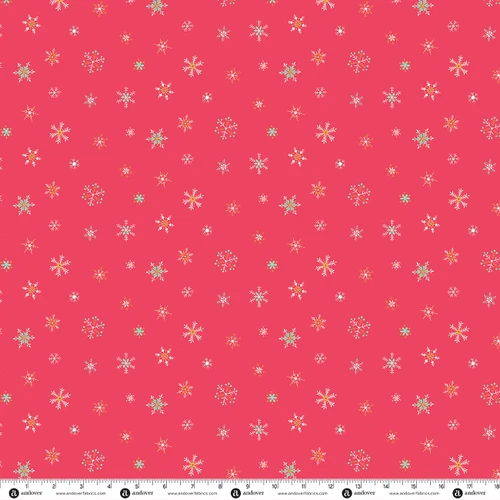 Jollyberry by Andover Fabrics Flurries Red