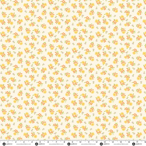 Butternut by Andover Fabrics Daisy Vanilla