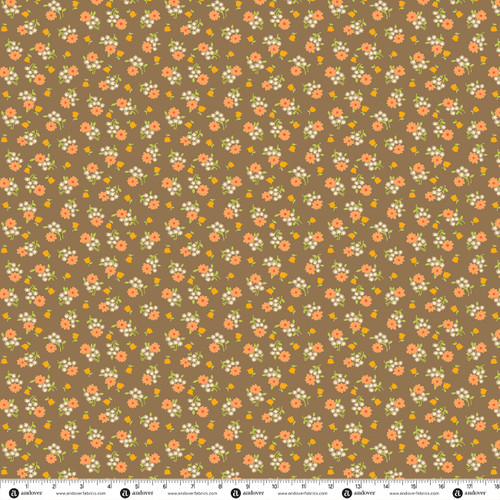 Butternut by Andover Fabrics Daisy Chestnut