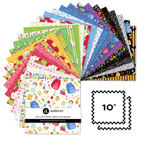 Back to School - 10 Inch Square - 42 Cuts Each