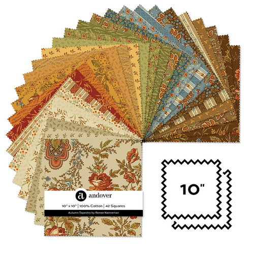 Autumn Tapestry - 10 Inch Square - 42 Cuts Each