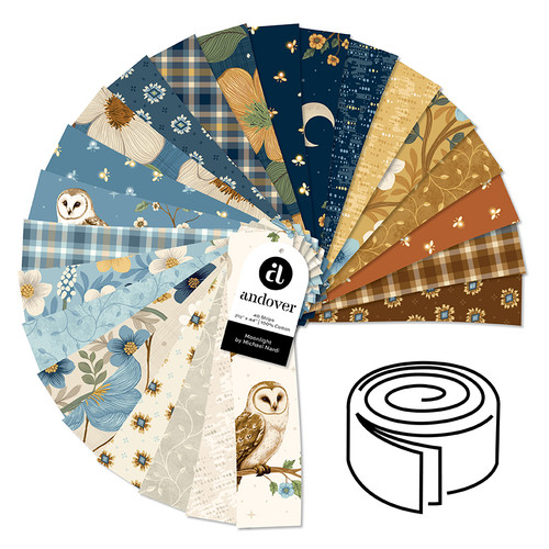 Moonlight - 2.5 Inch Strip Roll - 40 Cuts Each