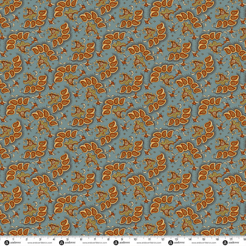 Autumn Tapestry by Renee Nanneman Spice Paisley Cornflower
