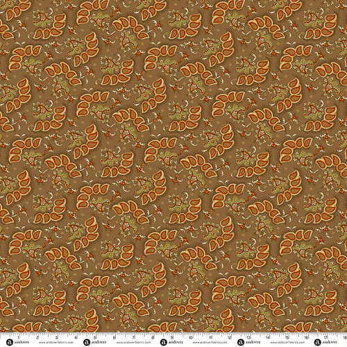 Autumn Tapestry by Renee Nanneman Spice Paisley Cocoa Brown