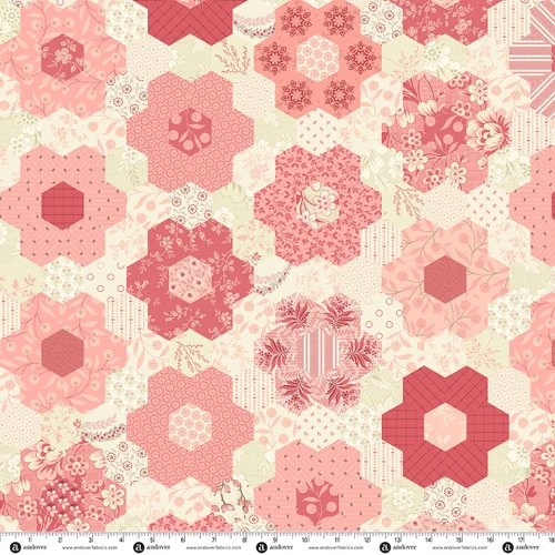 Grandmas Flower Garden 108s by Laundry Basket Quilts Primrose