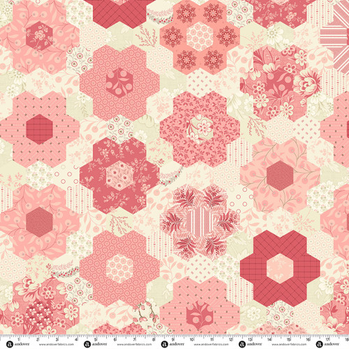 Grandmas Flower Garden 108s by Laundry Basket Quilts Primrose