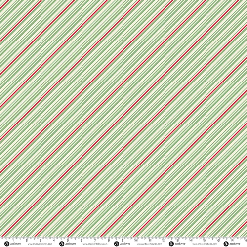 Home for the Holidays by Andover Fabrics Candy Cane Spruce
