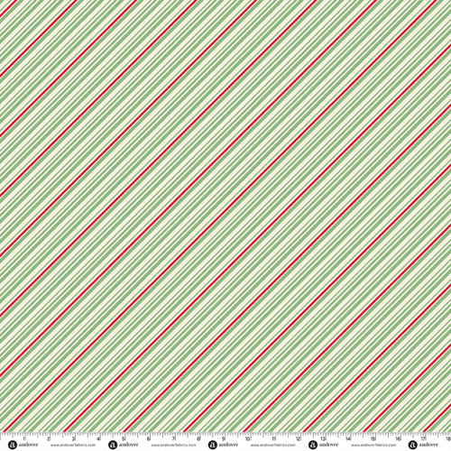 Home for the Holidays by Andover Fabrics Candy Cane Spruce