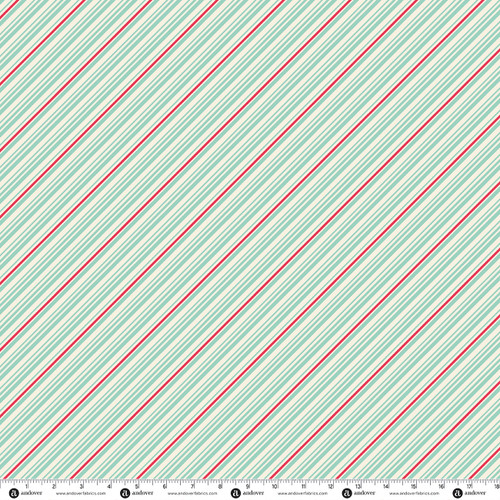 Home for the Holidays by Andover Fabrics Candy Cane Glacier