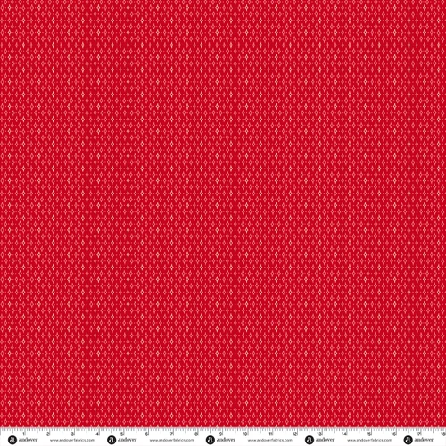 Home for the Holidays by Andover Fabrics Sparkle Christmas Red