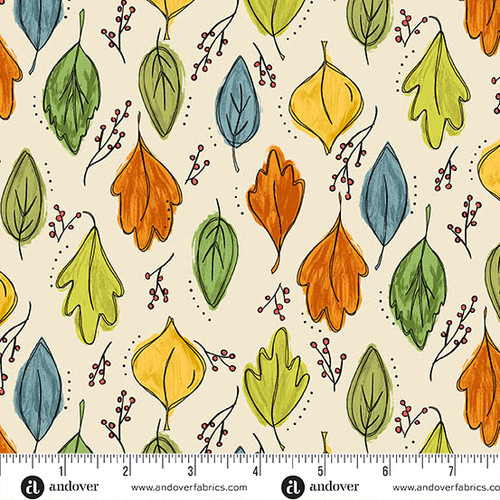 Harvest Home by Amy Latta Fall Foliage Cream