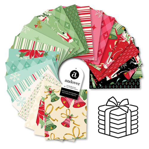 Home for the Holidays - Fat Quarter Bundle - 24 Cuts Each