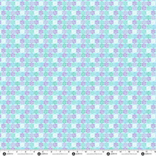 Daisy Child by Andover Fabrics Daisy Sequin Sky