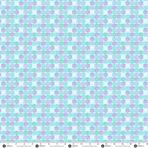 Daisy Child by Andover Fabrics Daisy Sequin Sky