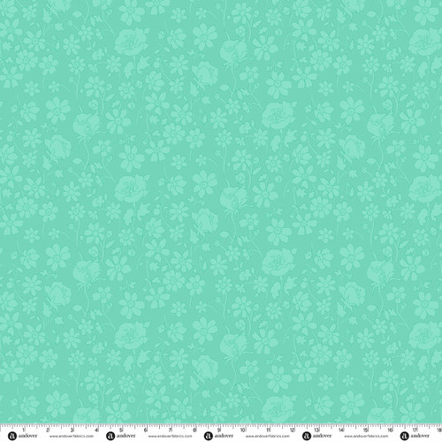 Daisy Child by Andover Fabrics Groovy Bloom Jade