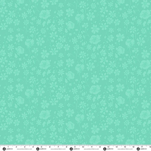 Daisy Child by Andover Fabrics Groovy Bloom Jade