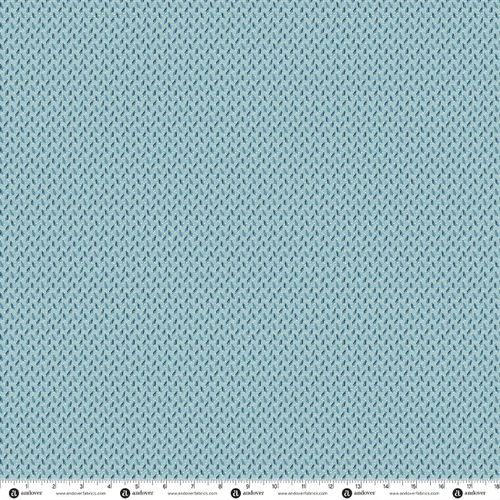 Flower Girl by Laundry Basket Quilts Pocket Square Silk Blue