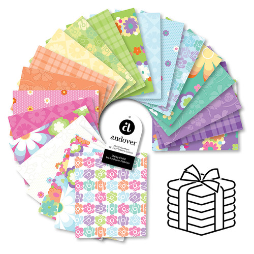Daisy Child - Fat Quarter Bundle - 22 Cuts Each
