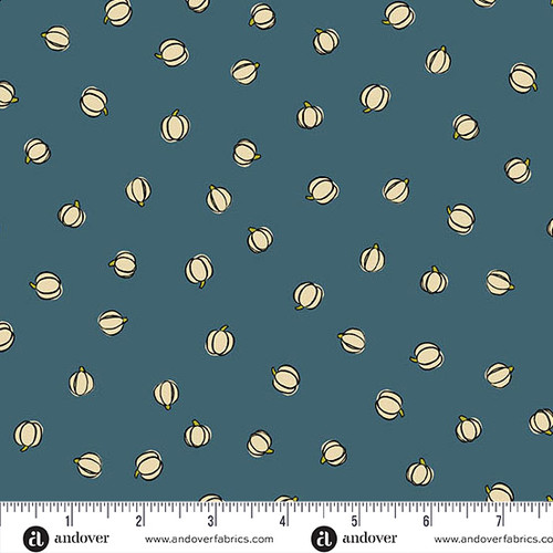 Harvest Home by Amy Latta Petite Pumpkins Cornflower