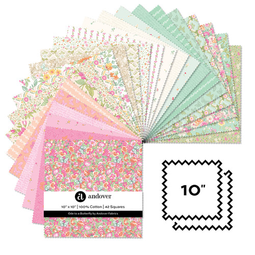 Ode to a Butterfly - 10 Inch Square - 42 Cuts Each