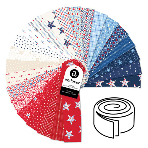 Freedom - 2.5 Inch Strip Roll - 40 Cuts Each