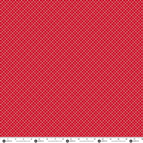 Freedom by Andover Fabrics Parade Plaid Red