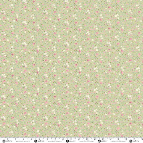 Ode to a Butterfly by Andover Fabrics Budding Vine Leaf