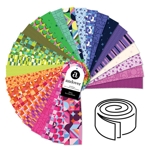 Glam - 2.5 Inch Strip Roll - 40 Cuts Each