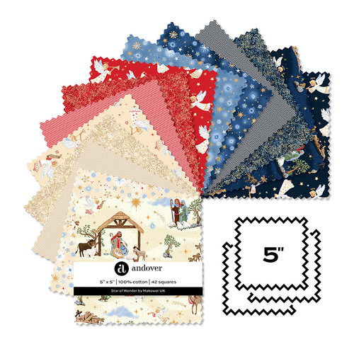 Star of Wonder - 5 Inch Square - 42 Cuts Each
