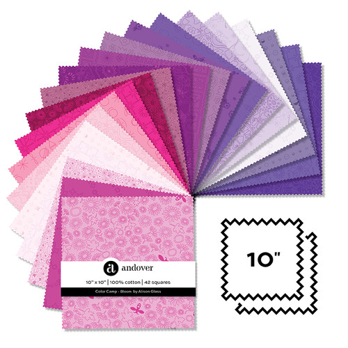 Color Camp - Bloom - 10 Inch Square - 42 Cuts Each