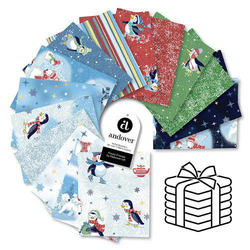 Frosty Friends - Fat Quarter Bundle - 15 Cuts Each