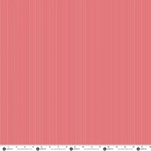 Star of Wonder by Makower UK Pin Stripe Red
