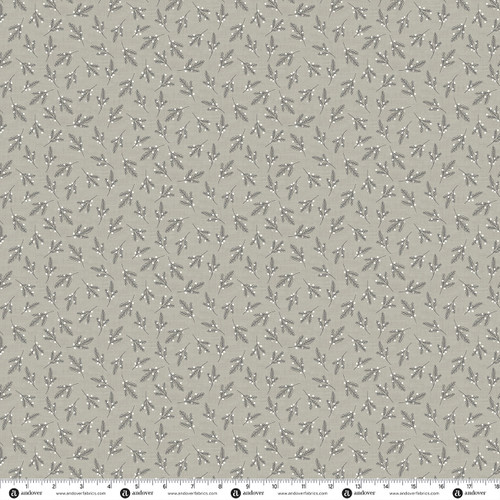 Scandi Timeless by Makower UK Pine Needles Gray