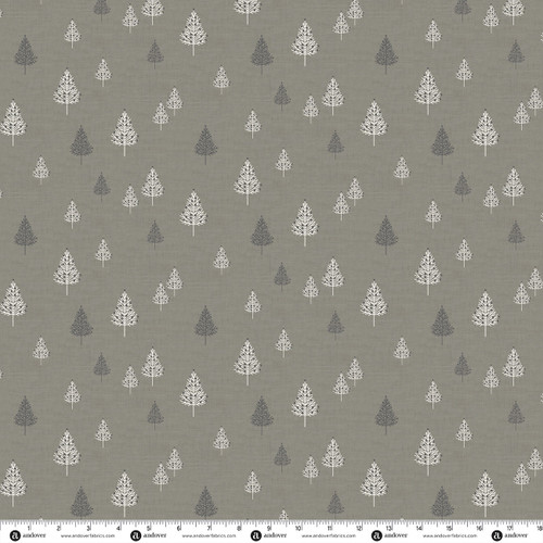 Scandi Timeless by Makower UK Trees Gray