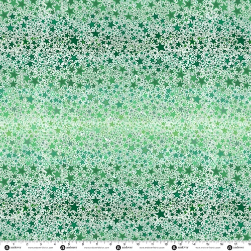 Ready Set Santa by Makower UK Ombre Star Green