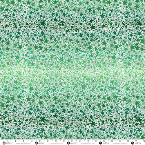 Ready Set Santa by Makower UK Ombre Star Green