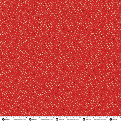 Evergreen Elegance by Makower UK Twinkle Red