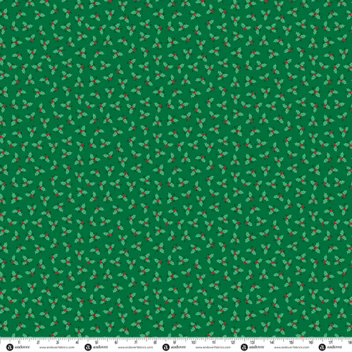 Ready Set Santa by Makower UK Holly Glow Green
