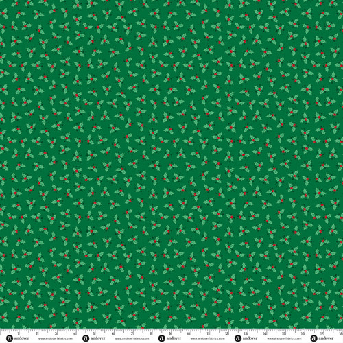 Ready Set Santa by Makower UK Holly Glow Green