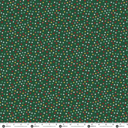 Ready Set Santa by Makower UK Star Green