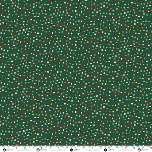 Ready Set Santa by Makower UK Star Green