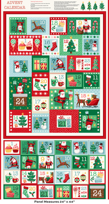 Ready Set Santa by Makower UK Advent Multi