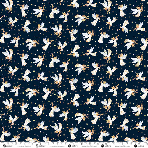 Star of Wonder by Makower UK Angels Blue