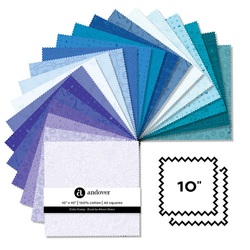 Color Camp - Dusk - 10 Inch Square - 42 Cuts Each