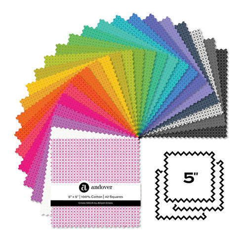 Cross Stitch - 5 Inch Square - 42 Cuts Each