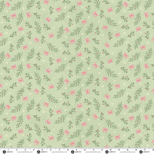 Gooseberry and Garland by The Quilted Cow Tied with a Bow Frosted Sage