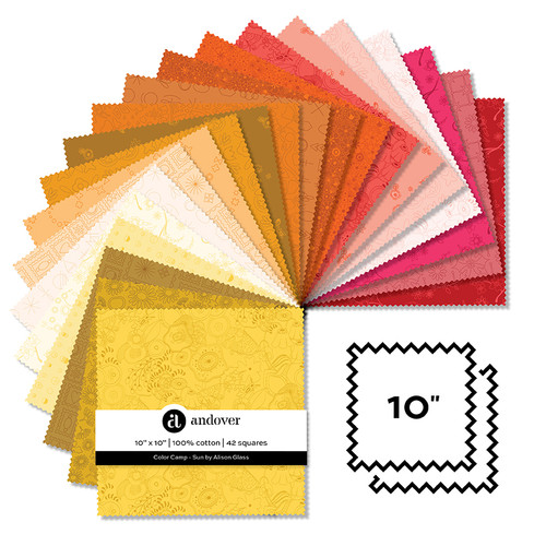 Color Camp - Sun - 10 Inch Square - 42 Cuts Each