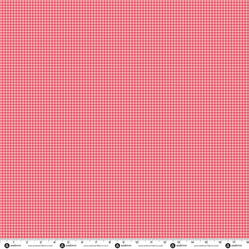 Petite Bijoux by Makower UK Gingham Pink